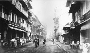 ボラバザールストリート、ボンベイ、1870年代頃